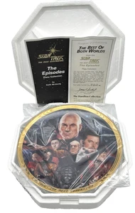 Placa Colección Hamilton Star Trek The Next Generation Best of Both Worlds 1994 - Imagen 1 de 11