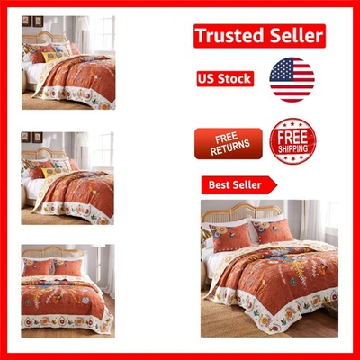 Juego de edredón floral de gran tamaño de Groenland Home - Elegante y cómodo Foto 1 de 4