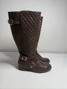 Botas de Montar Torrid Anchas Marrón Becerro Acolchadas Talla 11 Ver Descripción - Imagen 1 de 15