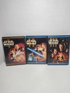 Star Wars Prequel DVD Set Episode 1, 2 und 3 Vollbild - 6 Discs sehr guter Zustand + - Bild 1 von 4