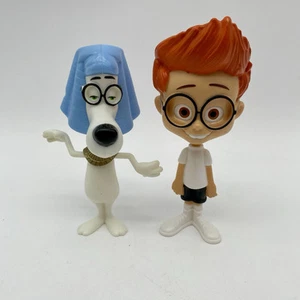 2014 Mr. Peabody AND Sherman Bobblehead Toy Figures  McDonald's 5" - Picture 1 of 8