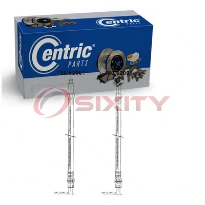 Гидравлические шланги центрального переднего тормоза 2 шт для шлангов низкого давления Cadillac Calais 1965-1968 годов выпуска - Изображение 1 из 4