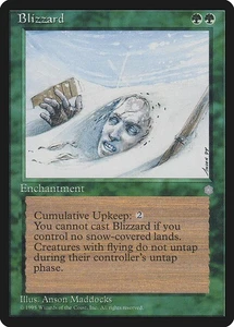 1x Blizzard - LP - Ice Age - SPARROW MAGIC mtg - Picture 1 of 1