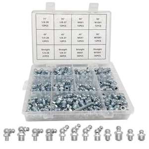 245-teiliges Fettverschraubungs-Sortiment-Set, Sae & metrisches hydraulisches Zerk-Sortiment,... - Bild 1 von 5