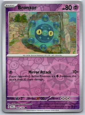 Bronzor - 068/162 Reverse Holo SV05: Temporal Forces NM - Image 1 of 2