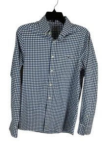 Vineyard Vines Shirt Mens Extra Small XS Blue Gingham On The Go Performance EC - Picture 1 of 9