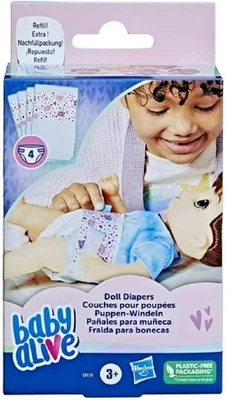 Baby Alive  by Hasbro Doll Diapers  4/pack - Image 1 of 4