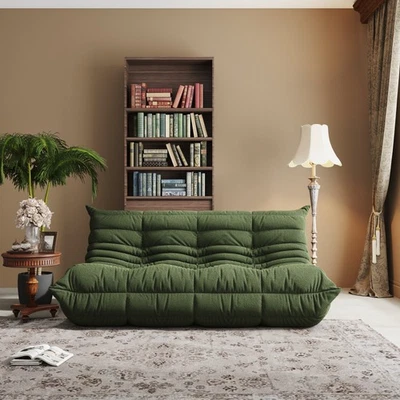 Sofá cama chaise lounge cama de tatami sofá de tres asientos sofá perezoso oruga Foto 1 de 4