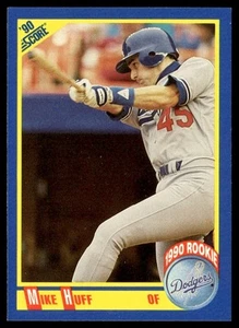 1990 Score Mike Huff Rookie Los Angeles Dodgers #597 - Picture 1 of 2
