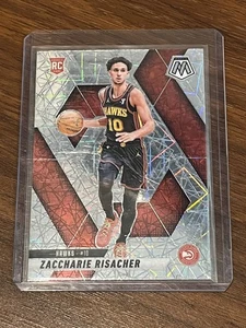2024-25 Panini Mosaic Zaccharie Risacher RC #213 Premium Lazer Atlanta Hawks - Imagen 1 de 2