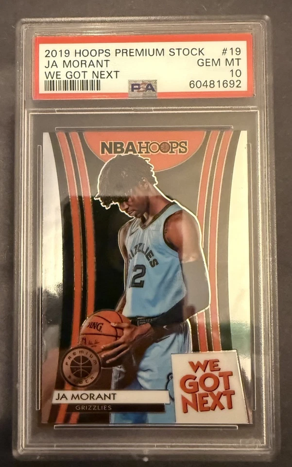 2019 PANINI HOOPS PREMIUM STOCK JA MORANT WE GOT NEXT PSA 10 GRIZZLIES - Image 1 of 1