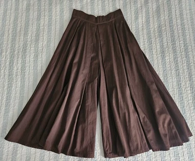 Cattle Kate Wyoming Size 12 Split Riding Western Pants Dark Brown 100% Cotton - Image 1 of 4