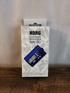 KORG Metronome MA-30 Compact Digital Blue Guitar/Bass Tuner - Picture 1 of 9