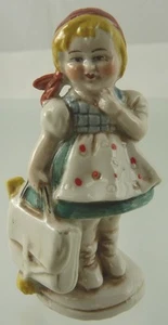 GIRL WITH SCHOOL BAG #20880 FIGURINE BY CEK ? MANY - Picture 1 of 7
