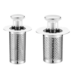 2PCS Floor Drain Filter Hair Catcher Shower Sink Mesh Basket Strainer Draining  - Picture 1 of 11