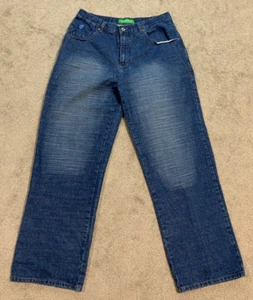 Roca Wear Jeans Pants Mens 36X31 Blue Whiskered Baggy Grunge Street Y2K Skater - Picture 1 of 16