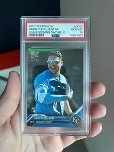 Vinnie Pasquantino Rookie Blue /49 - 2023 Topps Now #OD-92 - Royals - PSA 10 GM - Picture 1 of 2