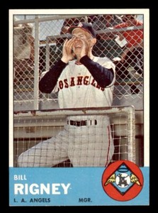 1963 Topps Baseball #294 Bill Rigney EX *e3