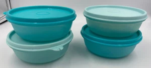 4 Tupperware Modulare Behälter 300ml #2208 - Blues mit Dichtungen #1928 - Bild 1 von 4