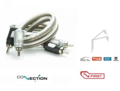 Connection Audison FT2 100.2 2 Channel High Quality RCA Cable 1m RCA to RCA Foto 1 de 2