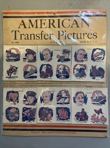1940s Child Party Carnival Store Display American Transfer Pictures Tattoos WWII - Picture 1 of 1