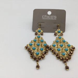 Chico's Ohrringe Gold Neu mit Etikett - Bild 1 von 2