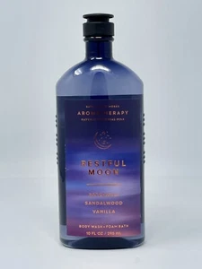 Bath & Body Works RESTFUL MOON Wash + Foam Bath PATCHOULI SANDALWOOD VANILLA - Picture 1 of 1
