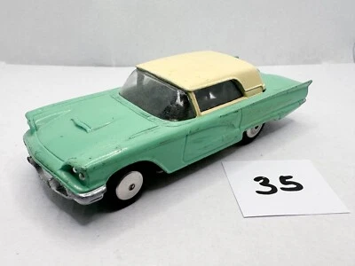 Ford Thunderbird Car Diecast 1958 vintage Corgi Toys # 214 verde/crema sin precio de reserva como nuevo Foto 1 de 4