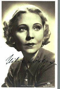 Hilde Körber Original Signature On Ross Card No. 7625 A
