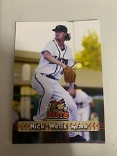 Nick Wells Card 2018 Modesto Nuts Team Card