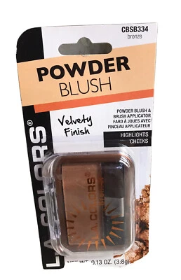 L.A. Colors Bronze CBSB334Powder Blush 0.13oz-Velvet Finish. ShipN24hours - Image 1 of 4