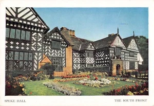 Postcard ENGLAND: Speke Hall, South Front, Liverpool, - Picture 1 of 2