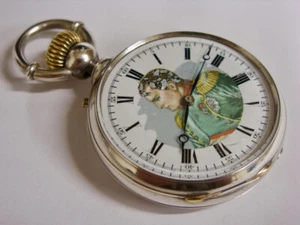 Superbe montre de poche en argent Napoléon Antique silver pocket watch Uhr Reloj - Imagen 1 de 20