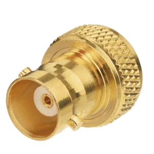 Gold plated SMA-Female to BNC-Female Jack Convert RF Adapter connector straight - Picture 1 of 3