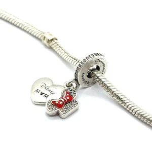 PANDORA DISNEY PARKS MINNIE MOUSE MOM DANGLE S925 SILVER (EPJ029381) - Picture 1 of 5