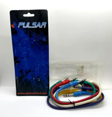 Pulsar Tech 6 PACK Colored 1/4" TRS 12" Patch Cables - Image 1 of 4