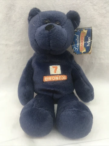 Limited Treasures Pro Bears 1998 John Elway Broncos Plush Beanie Bear With Tags Cover