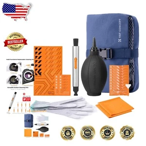 Portable 32-Piece Camera Lens Care Kit with Anti-Static Gloves & Storage Bag - Picture 1 of 10