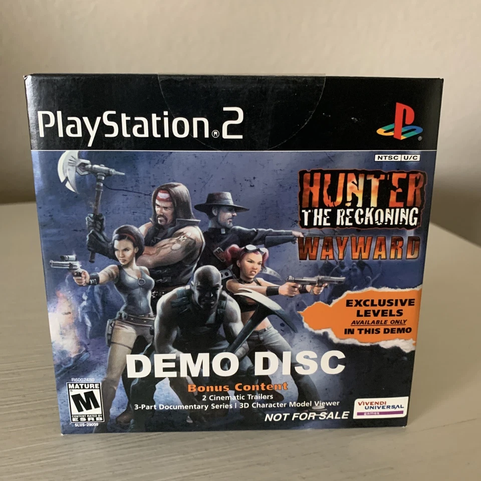 Hunter The Reckoning Wayward Demo Disc Exclusive Levels Bonus Promo RARE NEW PS2 - Image 1 of 4