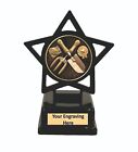 Gardening star black metal trophy award 120mm  Free Engraving