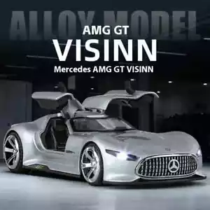 Luz de sonido modelo coche fundido a presión aleación Supercar Mercedes Benz AMG Vision GT 1:32 - Imagen 1 de 26
