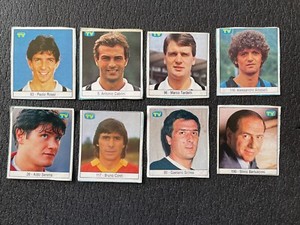 7 FIGURINE PANINI TV SORRISI E CANZONI 1985 - PAOLO ROSSI VASCO ROSSI RITAGLIATE