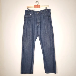 Hugo Boss Jeans W35 L32 Blau Alabama Straight Denim Relaxed Fit Zip Fly Preloved - Bild 1 von 12