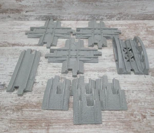 GeoTrax Replacement Train Track Pieces Gray Gravel 12 pcs 2003 Mattel - Picture 1 of 14
