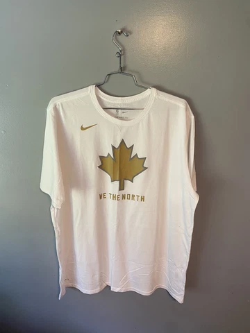 Toronto Raptors NBA Nike City Edition Dri-Fit We the North T-Shirt White 3XL Cover