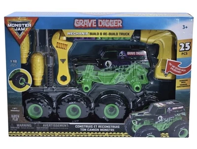 Monster Jam Mechanix Crash & Re-Build - GRAVE DIGGER (Sealed) - Image 1 of 3