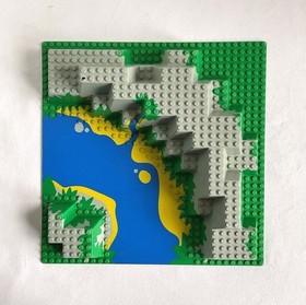 Vintage LEGO Baseplate Raised River 6024 for Enchanted Island Set 6278