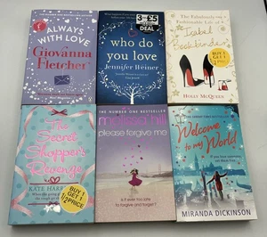 Chick Lit Books Bundle X 6 Womens Romance Fiction Paperbacks - Foto 1 di 17