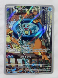 Pokemon Squirtle TCG Full Art Holo Card 148/142 Stellar Crown Illustration Rare - Picture 1 of 8