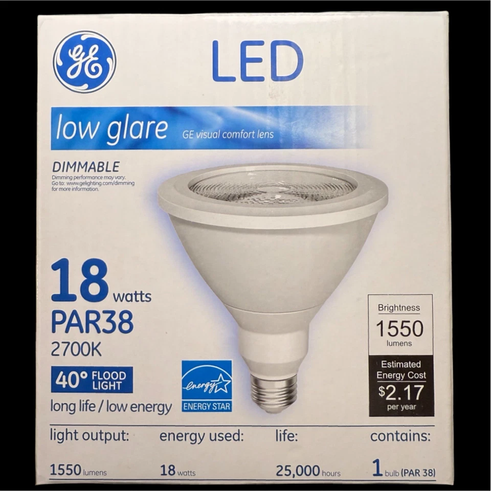 GE Current 92958 - LED18D38OW382740 PAR38 18 Watt Flood LED Light Bulb - Image 1 of 4